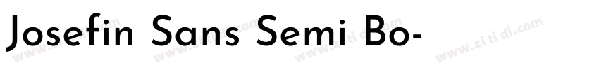 Josefin Sans Semi Bo字体转换